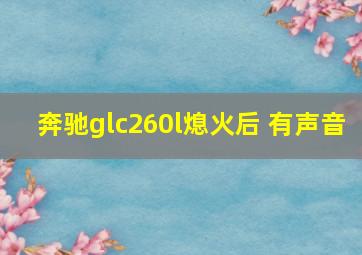 奔驰glc260l熄火后 有声音